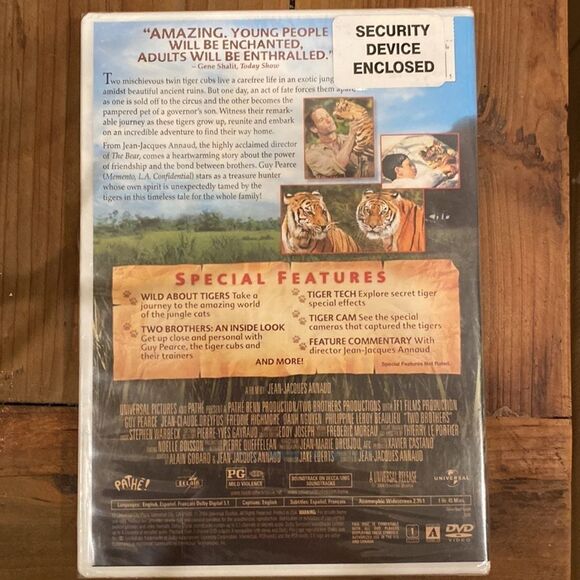 🍿3/$15 DVD Two Brothers The Best Family Film of the Year PG Widescreen - Picture 5 of 12